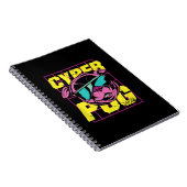 Cyber Mops 2021 Funny Dog Mops Design Notizblock (Rechte Seite)