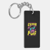 Cyber Mops 2021 Funny Dog Mops Design Schlüsselanhänger (Vorderseite links)