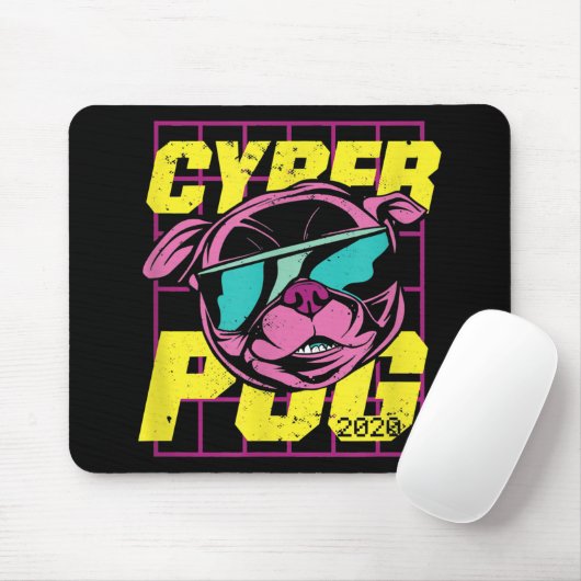 Cyber-Mops | Cooler Mops Hund Mousepad (Mit Mouse)