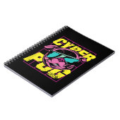 Cyber-Mops | Cooler Mops Hund Notizblock (Linke Seite)