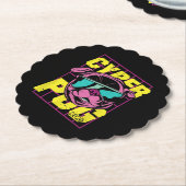 Cyber-Mops | Cooler Mops Hund Untersetzer (angewinkelt)