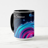 Cyber-Natural Wave Wandbild Vollumfängliche Person Tasse (Vorderseite Links)