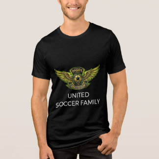 Cyber Neon Golden Eagle Fußball 2026 Benutzerdefin Tri-Blend Shirt