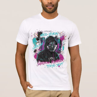 CYBER-NINJA GHOST PROTOCOL | Futuristische Oni-Mas T-Shirt