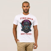 Cyber Ninja Ghost Protocol T-Shirt | Samurai Oni  (Vorne ganz)