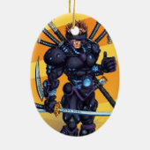 Cyber Ninja Keramikornament (Hinten)