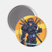 Cyber Ninja Magnet (Vorderseite/Rückseite)
