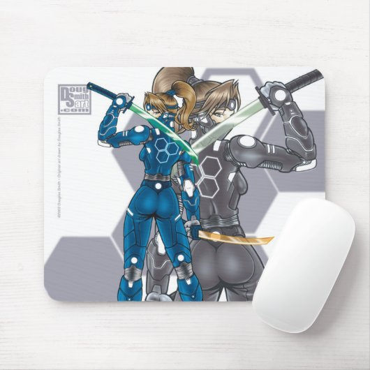 Cyber Ninja Mousepad (Mit Mouse)