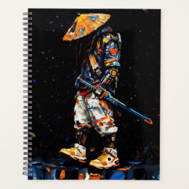 Cyber Ninja Palette Knife Neon Orange Impasto Planer