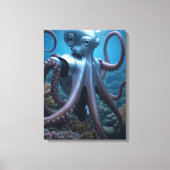 Cyber Octopus Leinwanddruck (Vorderseite)