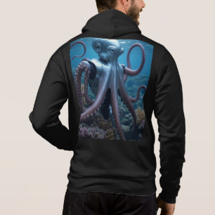 Cyber Octopus men Schwarze Bella Zip Hoodie