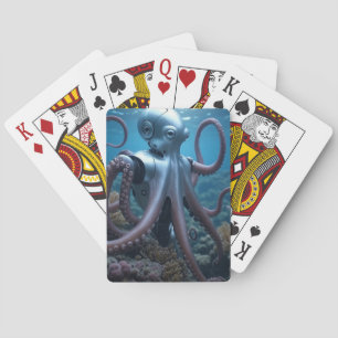 Cyber Octopus Poker Spielkarten