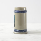 Cyber Octopus rechts blaue Steine Bierglas (Mittel)