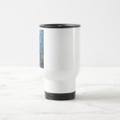 Cyber Octopus rechts weißer Reiseschlamm Reisebecher (Mittel)