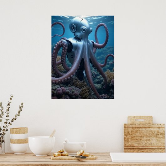 Cyber Octopus value poster (Küche)