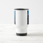 Cyber Octopus white travel mug auf zwei Seiten Reisebecher (Mittel)