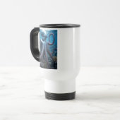 Cyber Octopus white travel mug auf zwei Seiten Reisebecher (Vorderseite Links)