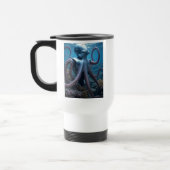 Cyber Octopus white travel mug auf zwei Seiten Reisebecher (Links)