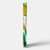 Cyber- oder Blaustreifen über rustikal rötlich-ora Case-Mate iPhone Hülle (Rückseite / Rechts)