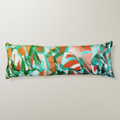 Cyber- oder Blaustreifen über rustikal rötlich-ora Seitenschläferkissen (Rückseite)