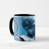 Cyber-Oktopus-Kombitasse Tasse (Vorderseite Links)