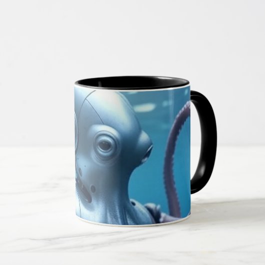 Cyber-Oktopus-Kombitasse Tasse (VorderseiteRechts)