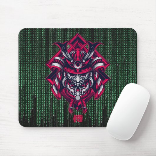 Cyber Oni Code – Retro Future Power Mousepad (Mit Mouse)