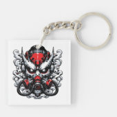 Cyber Oni: Rauchermaske Schlüsselanhänger (Rückseite)