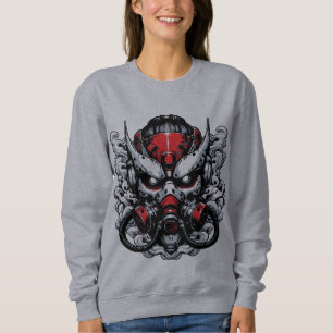 Cyber Oni: Rauchermaske Sweatshirt