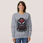 Cyber Oni: Rauchermaske Sweatshirt (Vorne ganz)