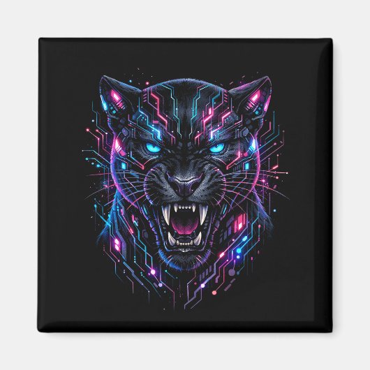 Cyber Panther Magnet (Vorne)