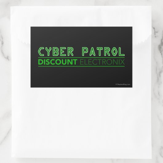 Cyber Patrol Rechteckiger Aufkleber (Tasche)