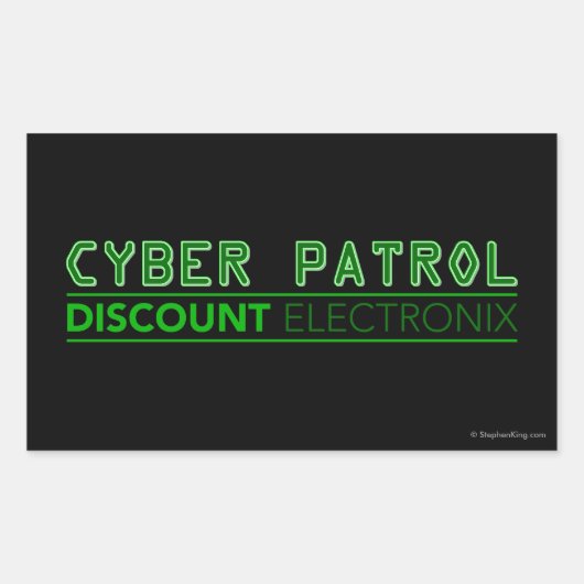 Cyber Patrol Rechteckiger Aufkleber (Vorderseite)