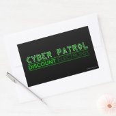 Cyber Patrol Rechteckiger Aufkleber (Umschlag)