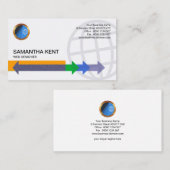 Cyber-Pfeil-Verbindungs-Web-Entwickler Visitenkarte (Vorne/Hinten)