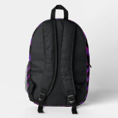 Cyber Plaid Bedruckter Rucksack (Rückseite)
