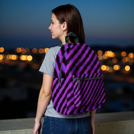 Cyber Plaid Bedruckter Rucksack