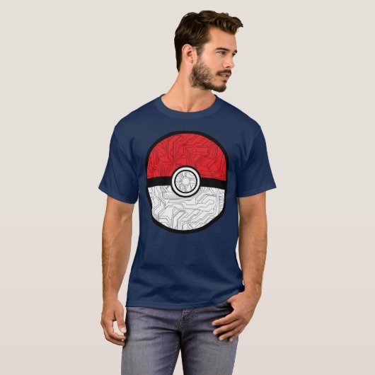Cyber Pokeball T-Shirt (Vorne ganz)