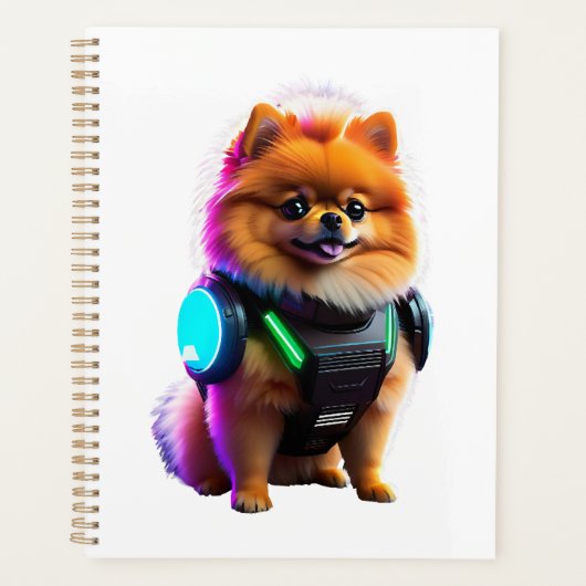 Cyber Pomeranian Explorer der Zukunft Planer (Vorderseite)
