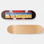 Cyber-Poster der 80er Jahre Skateboard (Horizontal)