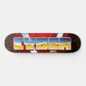 Cyber-Poster der 80er Jahre Skateboard (Horizontal)