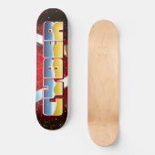 Cyber-Poster der 80er Jahre Skateboard (Vorderseite)