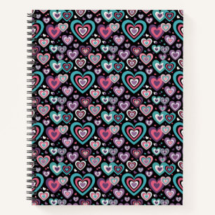 "Cyber-Pulp Heartquake: Neon Lovequake" Notizblock