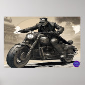 CYBER PUNK BIKER POSTER (Vorne)