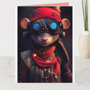 CYBER PUNK BIRTHDAY GREETTERKARTEN KARTE