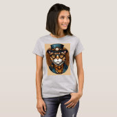 CYBER PUNK CAT-T - SHIRT (Vorne ganz)