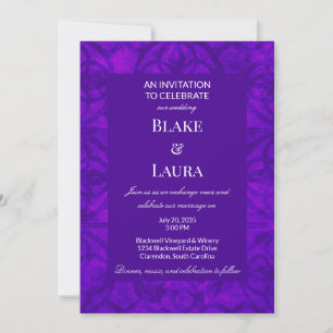 Cyber Purple Sommer Bold Custom Einladung