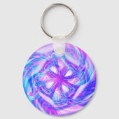 Cyber-Rosa und Blau Schlüsselanhänger (Rückseite)