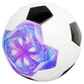 Cyber-Rosa und Blue Compact Mirror Fußball (Dreiviertel)