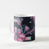 Cyber Sakura Skyline Kaffeetasse (Vorderseite Links)